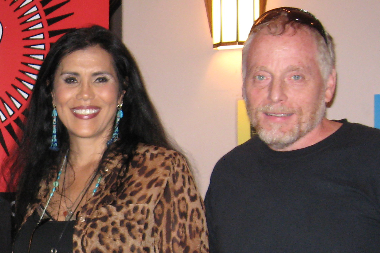Jonelle Romaro Founder of Red Nation Film Festival with Douglas Robertson in Beverly Hills, CA.